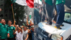 La camioneta de Daniel Gallegos acabó destrozada.