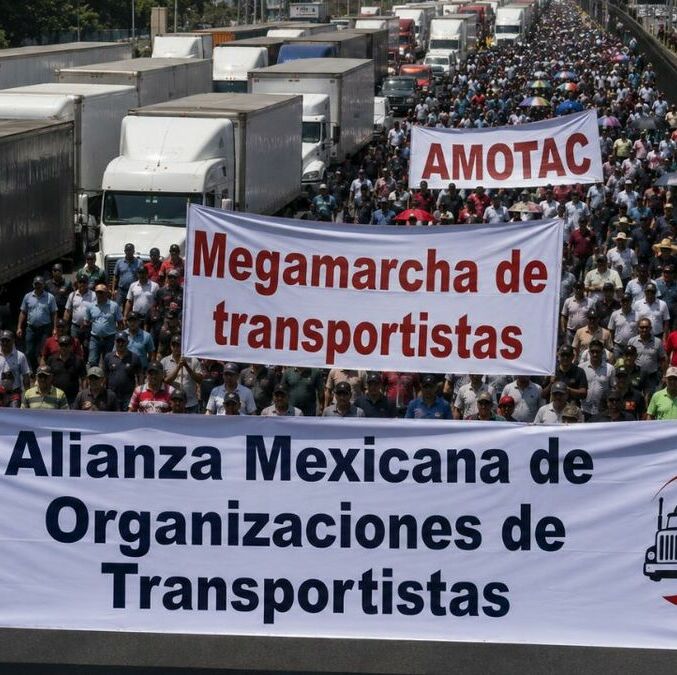 Estas carreteras tendrán bloqueos por la megamarcha de transportistas en junio. Foto: ChatGPT