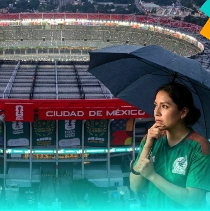 México y Chequia jugarían bajo la lluvia; CONAGUA emite alerta | Foto: Mexsport y Gemini IA
