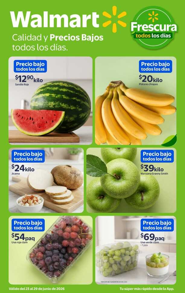 Ofertas de Martes de Frescura 23 de junio | Foto: Walmart