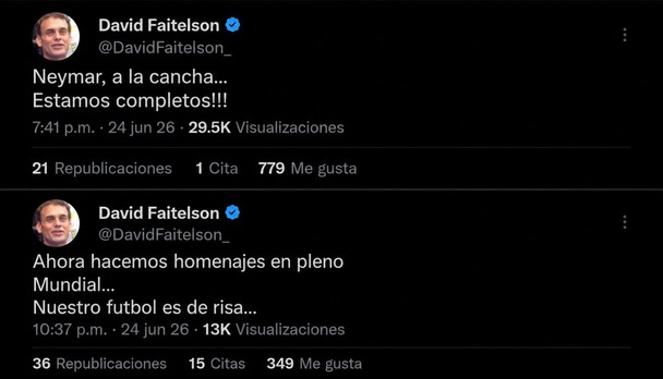 Faitelson celebra a Neymar y a Ochoa lo revienta.