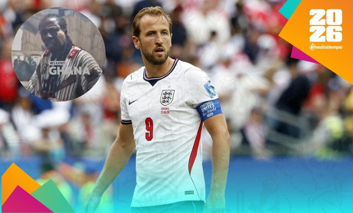 Harry Kane se fue sin anotar ante Ghana después del embrujo | Foto: EFE, Captura