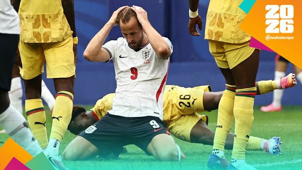 Harry Kane falló la más clara para Inglaterra cerca del final. (Foto: Reuters)
