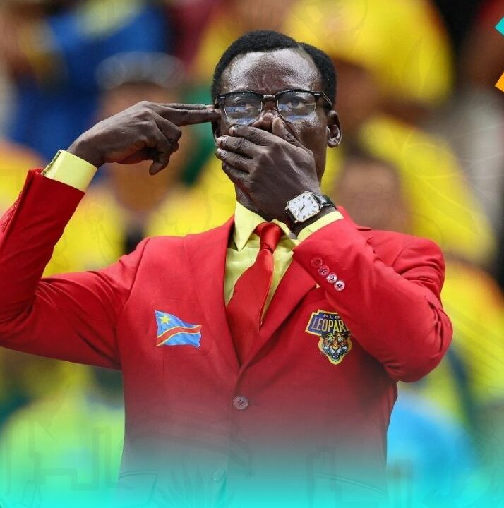 Lumumba Vea asistió al partido entre RD del Congo y Colombia en el Estadio Guadalajara (Fotografía: Reuters)