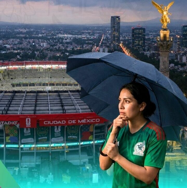 México y Chequia jugarían bajo la lluvia; CONAGUA emite alerta | Foto: Mexsport y Gemini IA