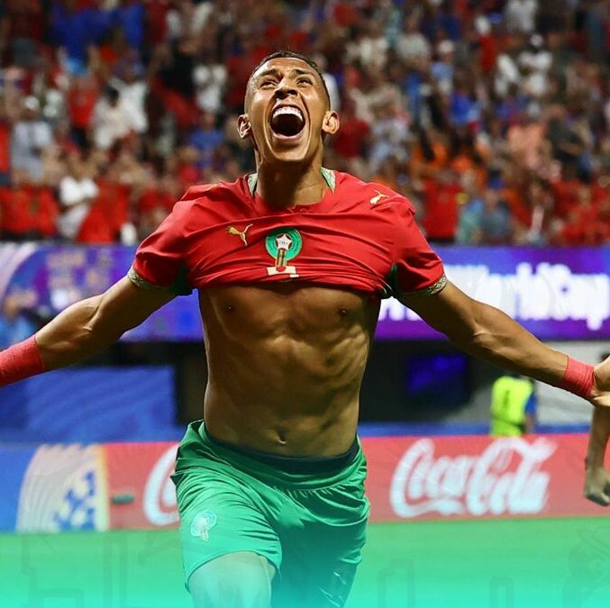 Soufiane Rahimi celebra su tanto ante Haití. (Foto: Reuters)