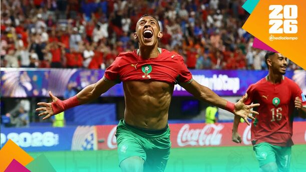 Soufiane Rahimi celebra su tanto ante Haití. (Foto: Reuters)