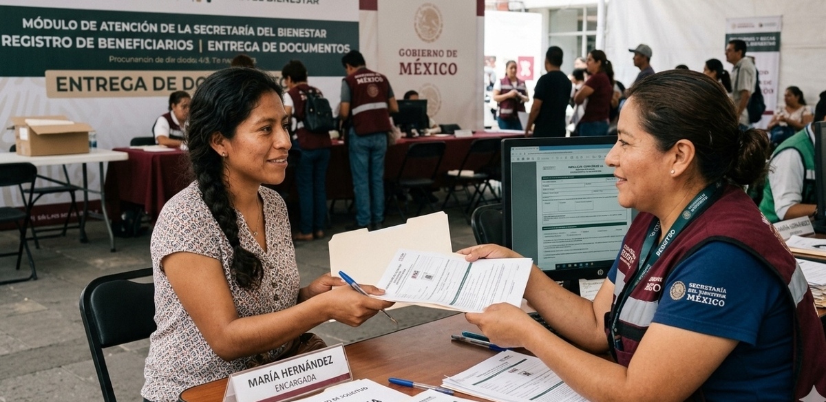 Conoce los requisitos para registrarte al nuevo apoyo del Bienestar 30 a 64 años. Foto: Gemini AI