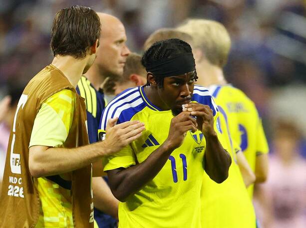 Elanga le dio el pase a su selección / Reuters