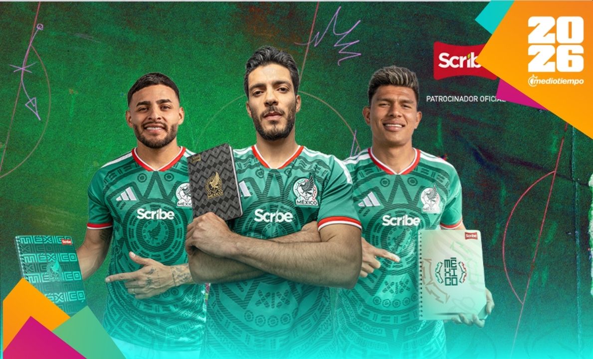 Scribe presentó una nueva línea de cuadernos de la Selección Mexicana (Cortesía)