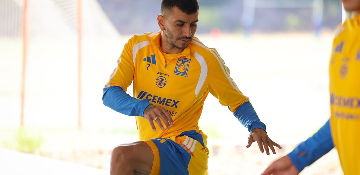 Ángel Correa trabaja en la pretemporada de Tigres. (Foto: X @TigresOficial)
