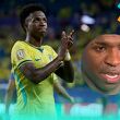 Vinicius rompe en llanto tras mensaje de su abuela previo al Brasil vs Japón | Foto: EFE, Captura