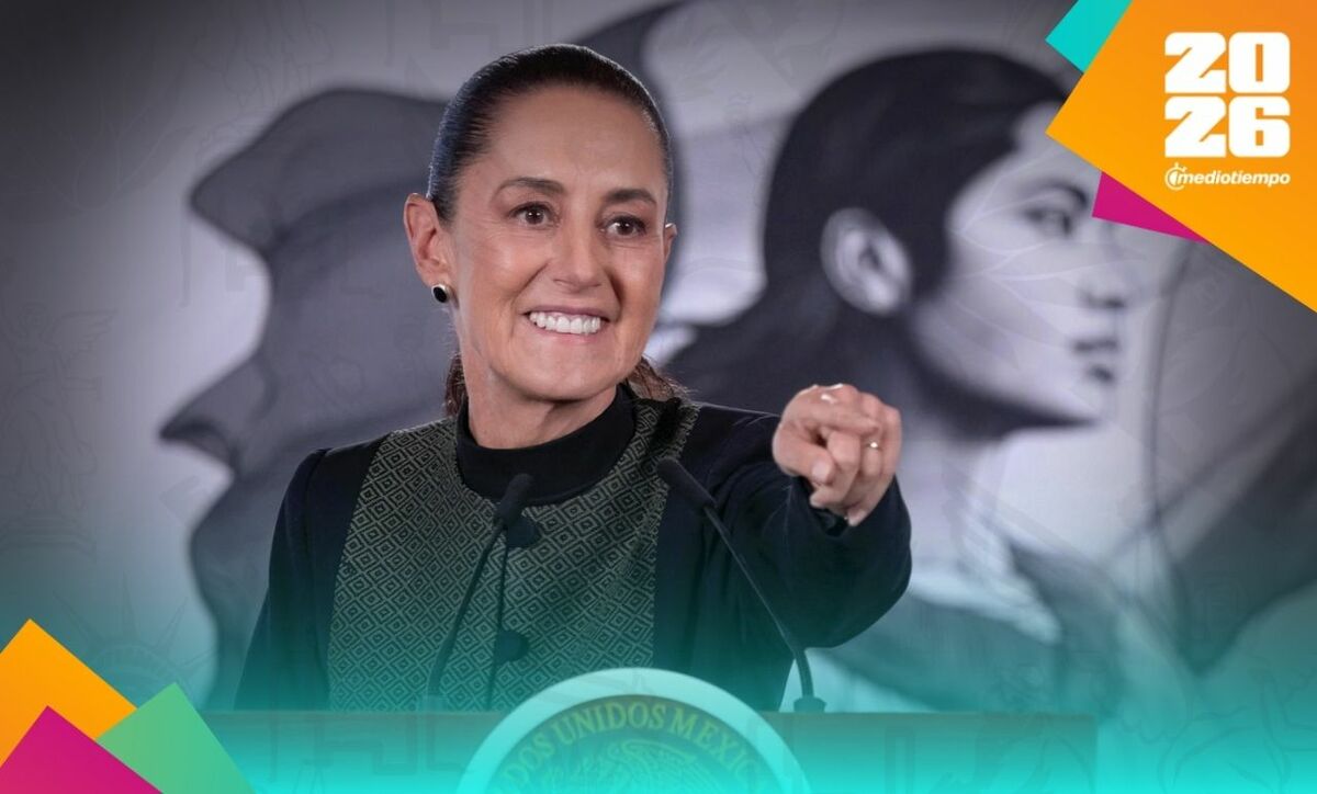 La presidenta de México espera el pase del Tri. (Foto: EFE)