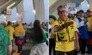 El aficionado ecuatoriano se mostró molesto con la seguidora mexicana. (Foto: captura de pantalla)