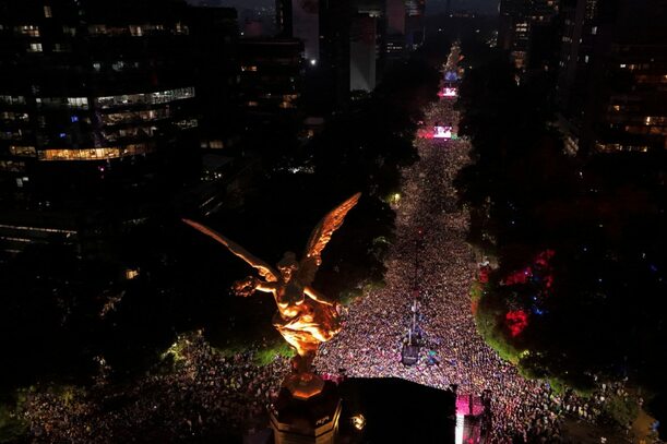 Así lució Reforma la noche del 30 de junio de 2026 (Reuters)