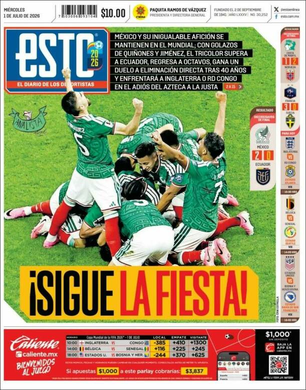 Portada Esto (kiosko.net)