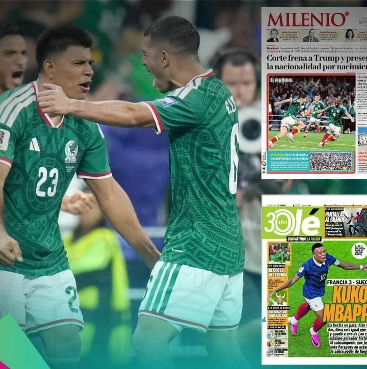 La prensa de México y Sudamérica destacó el triunfo del Tri (Imago7 | Captura)