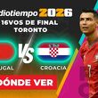 Consulta la previa de Portugal vs. Croacia para ver EN VIVO partido de 16vos de Final del Mundial 2026.