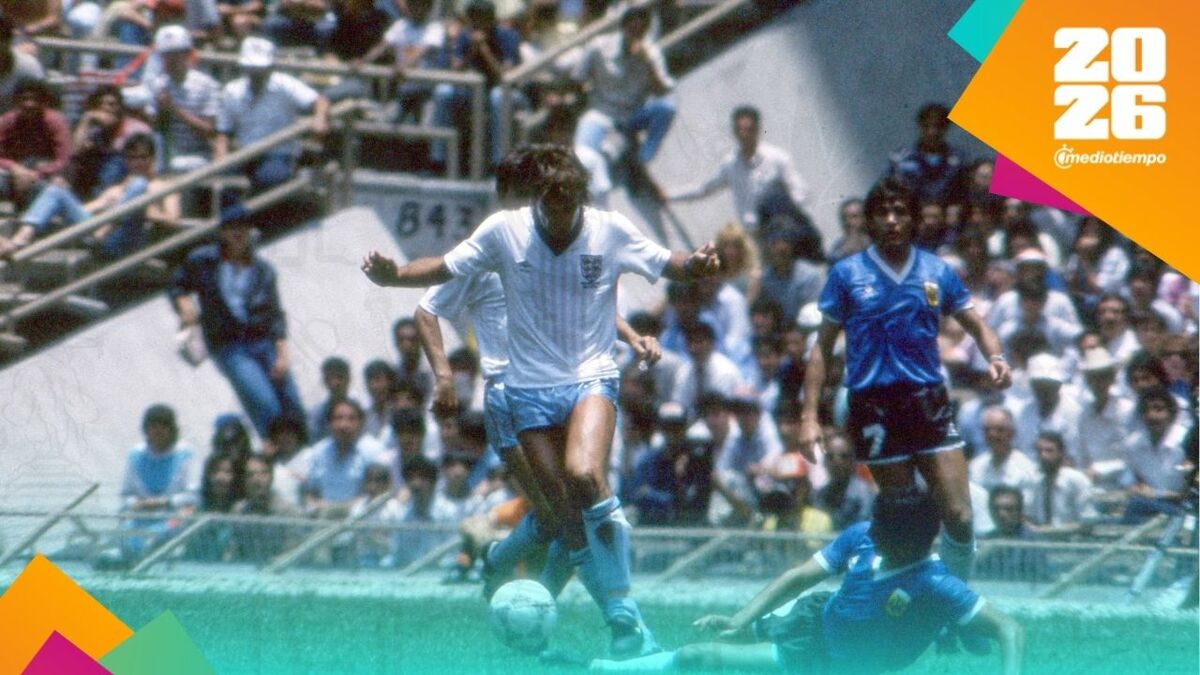 Inglaterra ante Argentina en el Estadio Ciudad de México en 1986 (Mexsport)