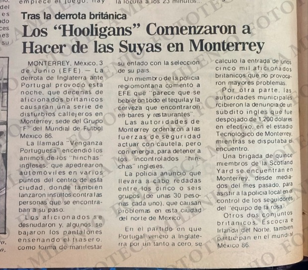 Los Hooligans hicieron de las suyas en Monterrey. (Foto: Fototeca Milenio)