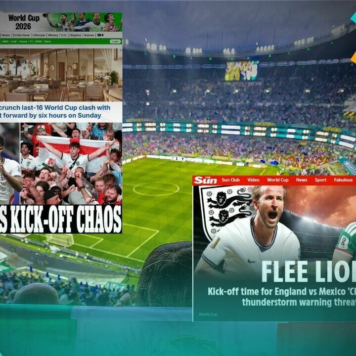 La prensa de Inglaterra informó del cambio de horario del méxico vs Inglaterra (Mexsport | Captura)