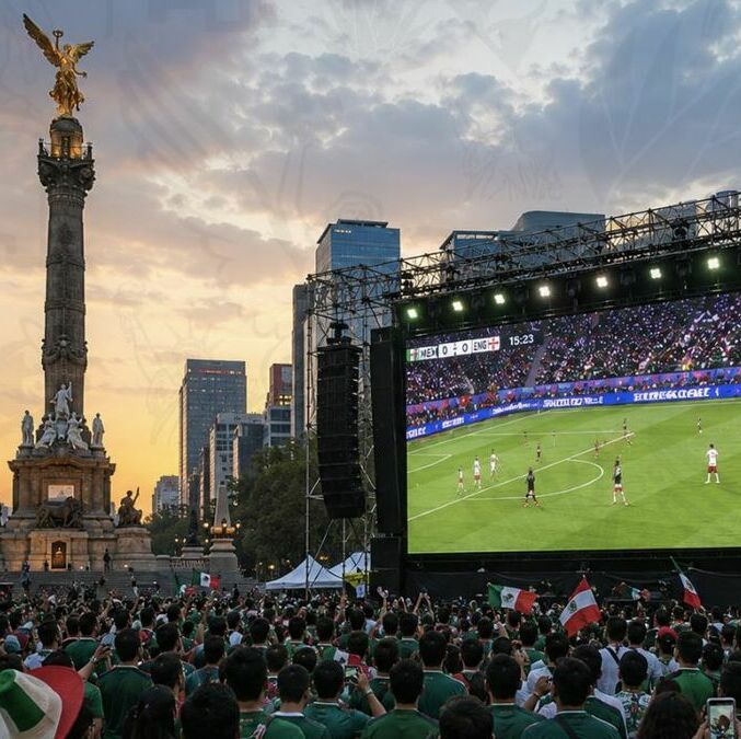 ¿No irás al estadio? Aquí estarán las pantallas para ver el México vs Inglaterra en CDMX. (ChatGPT).