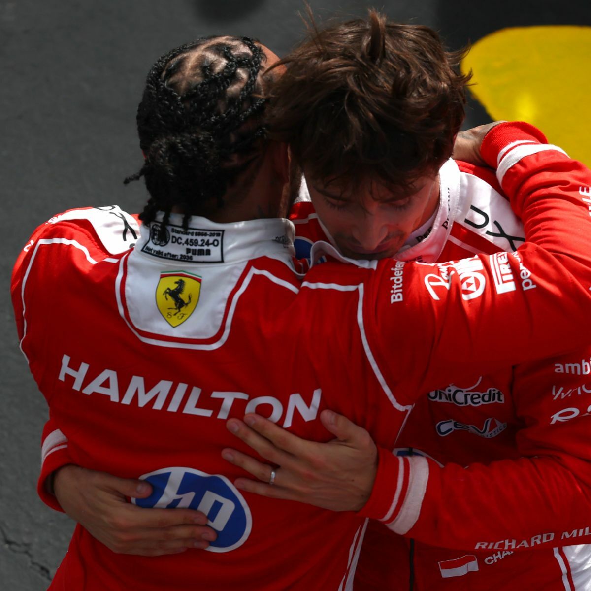 Leclerc y Hamilton hacen el 1-3 en el GP de Gran Bretaña. (Foto: F1)