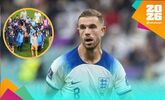 Jordan Henderson se lesionó en los festejos de Inglaterra (Fotografía: Mexsport y captura de video)