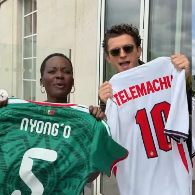 Tom Holland y Lupita Nyong'o conquistan a la afición mexicana con su apoyo al Tri | Foto: Captura de Pantalla Universal Pictures