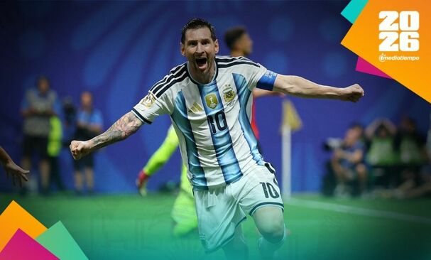 Messi celebra un gol con Argentina (Reuters9