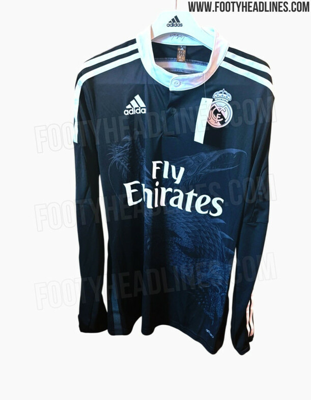 Remake del jersey de los 'dragones' del Real Madrid (Footy Headlines)