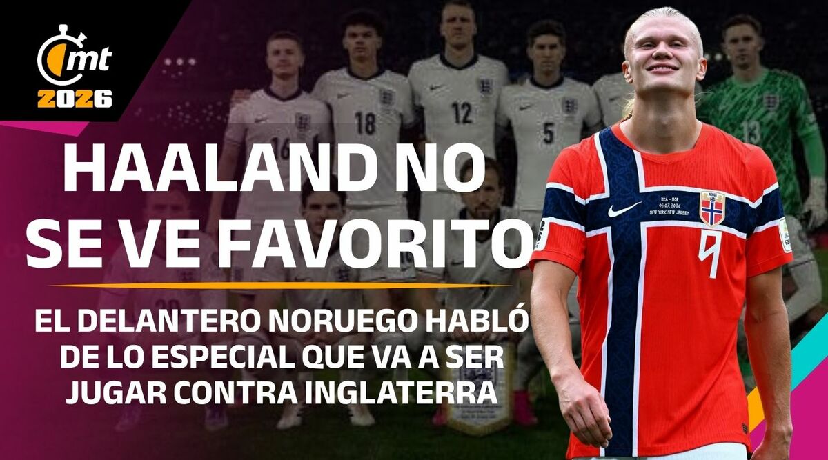 Haaland no se ve como favorito ante Inglaterra