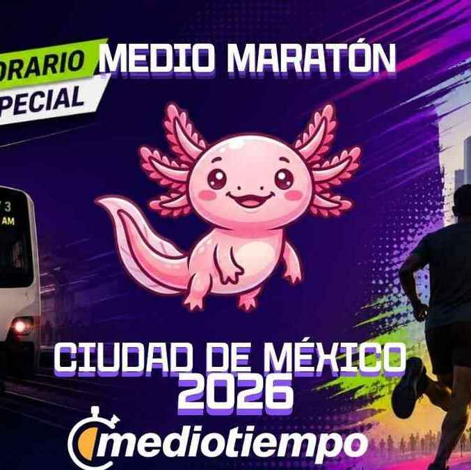 ¿Cómo operará el transporte por el Medio Maratón CDMX 2026? Horarios y rutas recomendadas (FOTO: Especial)