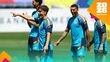 Gavi entrenando con España (Reuters)