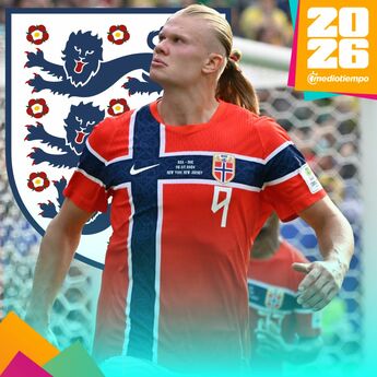 Top Haaland e Inglaterra. (Foto: Mexsport)