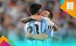 Flaco López celebra pase de Argentina con Lionel Messi (Fotografía: Imago 7)