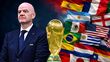 Infantino confirma que se estudiará realizar la Copa Mundial de 2030 con 64 equipos. (Mexsport y ChatGPT).