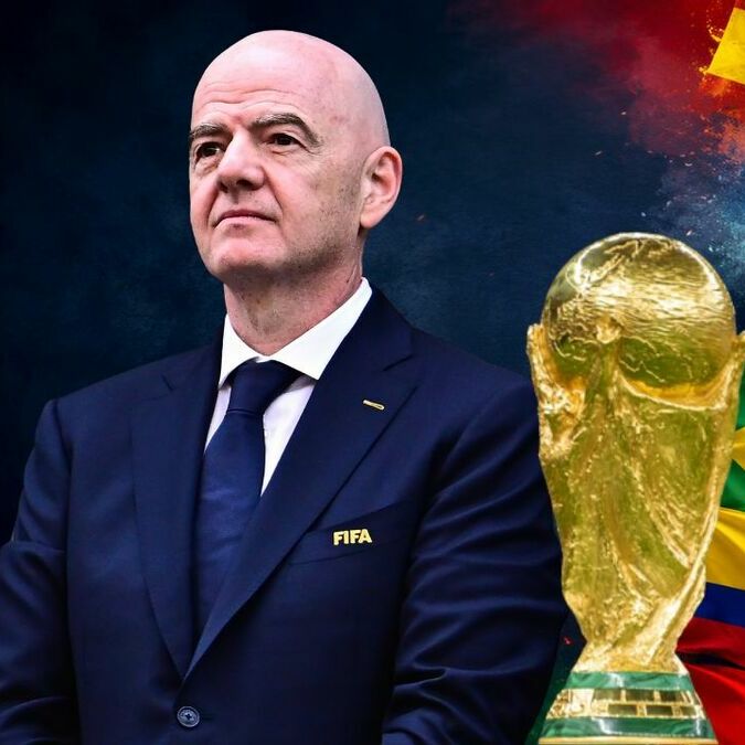 Infantino confirma que se estudiará realizar la Copa Mundial de 2030 con 64 equipos. (Mexsport y ChatGPT).