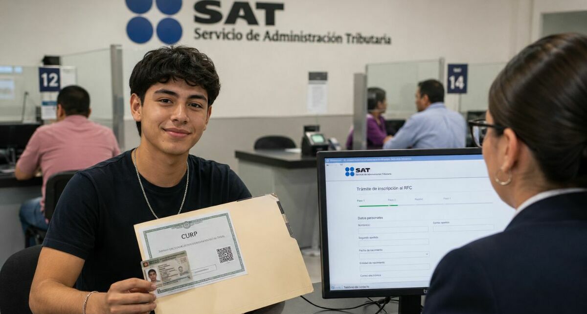 El SAT permite tramitar el RFC desde los 18 años, incluso si no se tienen ingresos. Foto: ChatGPT