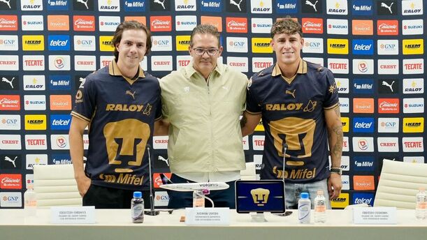 Sebastián Córdova y Cristian Calderón, nuevos jugadores de Pumas (Imago7)