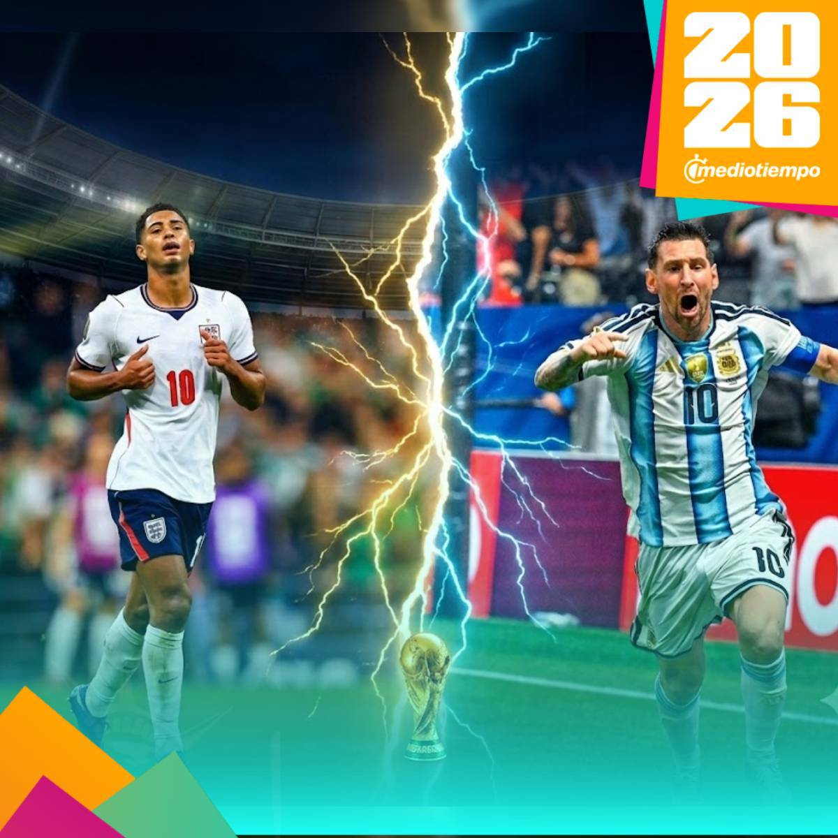 Top Inglaterra vs Argentina