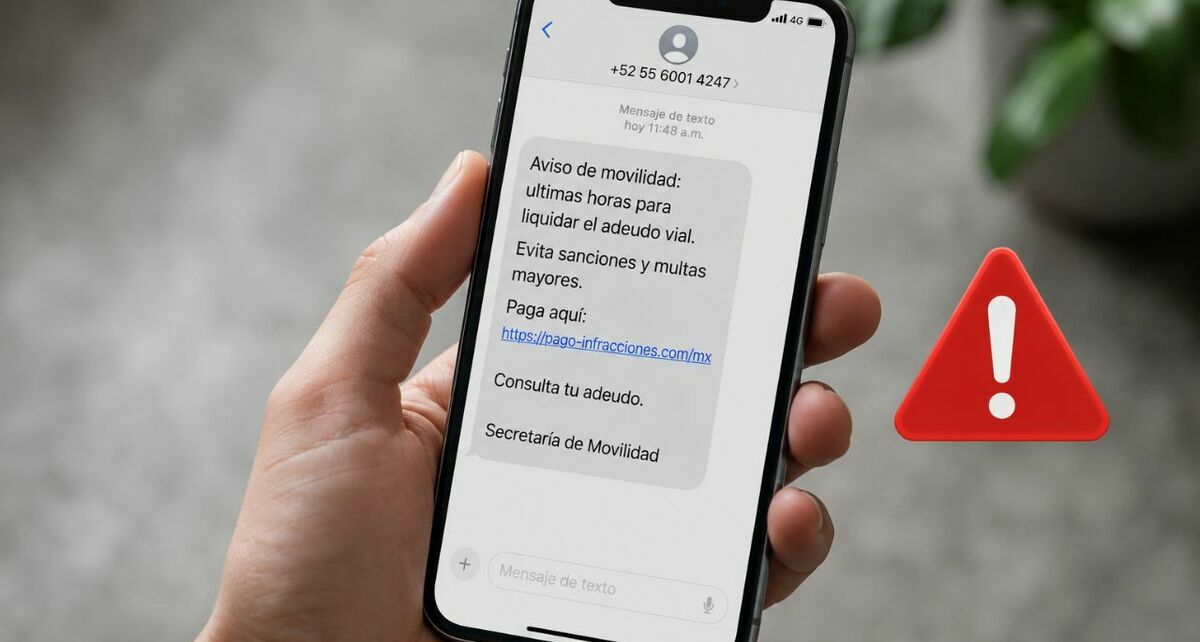 Las autoridades de la CDMX advirtieron que las infracciones no se notifican por mensajes de texto. Foto: ChatGPT
