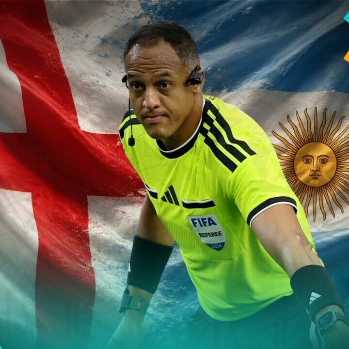 Ismail Elfath pitará el Inglaterra vs Argentina del Mundial 2026 (ChatGPT | Reuters)