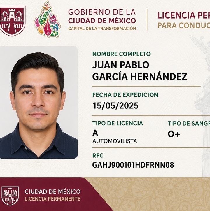 La licencia permantente de la CDMX podrá tramitarse hasta el 31 de diciembre de este 2026. (ChatGPT)