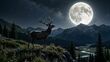 Luna de Ciervo, el evento en el que la luna llena alcanza su punto máximo (FOTO: IA Gemini)