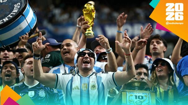 Argentinos e ingleses se repartieron las tribunas en Atlanta. (Foto: Reuters)