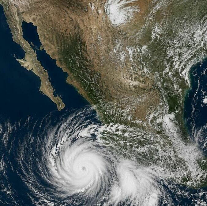 La combinación de Elida, el monzón mexicano y otros sistemas favorecerá lluvias en gran parte del país. Foto: ChatGPT