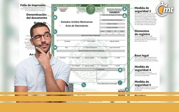 Nuevo formato único de copia certificada de acta de nacimiento: cambios y detalles. (FOTO): Gobierno de México.