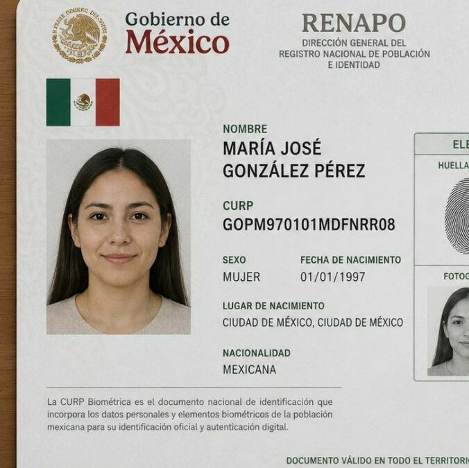 Durante julio, algunas personas ya pueden obtener la CURP Biométrica en los módulos habilitados por el Renapo. Foto: ChatGPT
