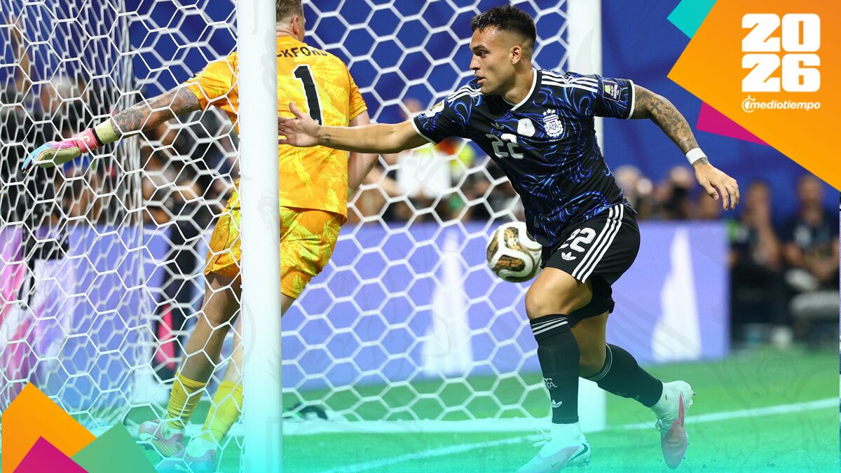 Lautaro Martínez marcó el 2-1 ante Inglaterra. (Foto: Reuters)